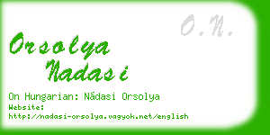 orsolya nadasi business card